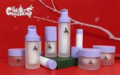 Botol Krim Kosmetik Kaca yang Boleh Diisi Semula
